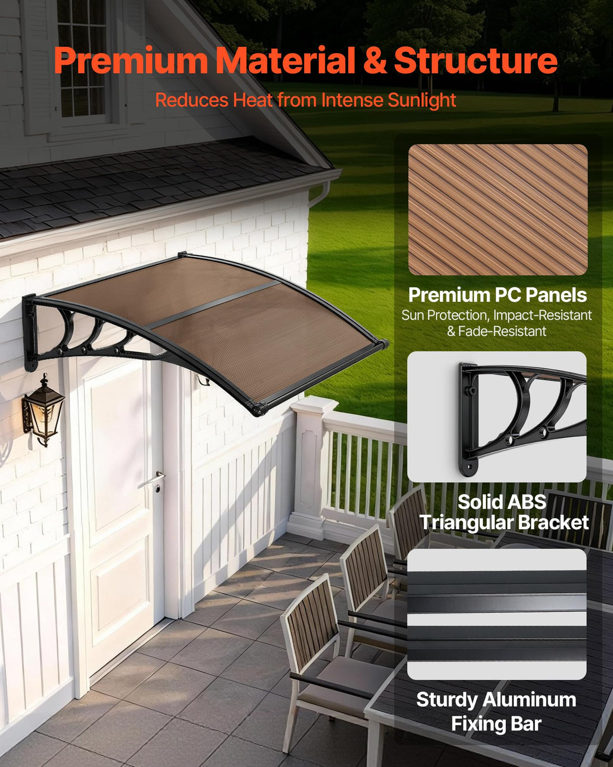 38" x 40" Door Window Awning G639337