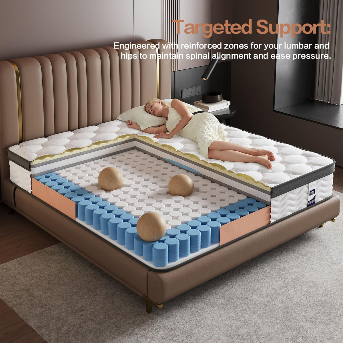 12 Inch Full Size Hybrid Mattress Q297