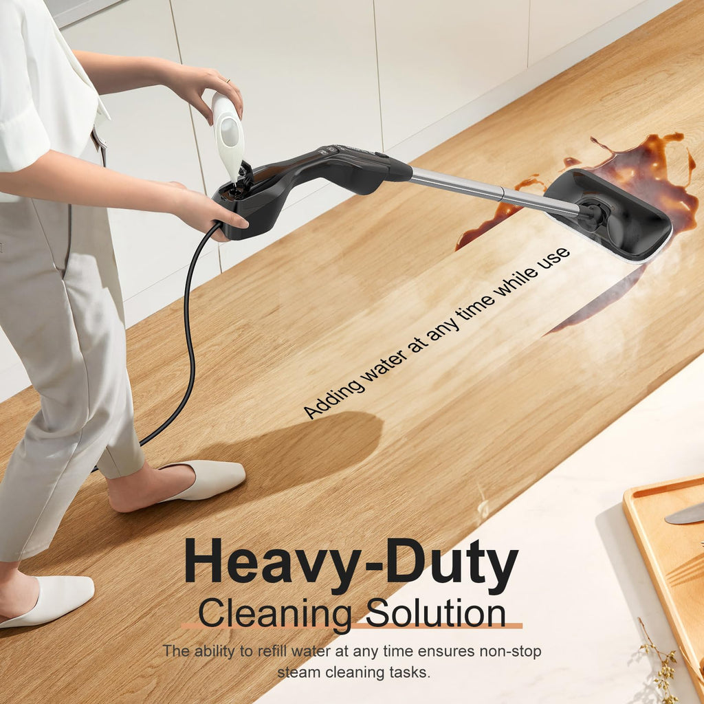 17 in 1 Steam Mop with Detachable Handheld Steam Cleaner O97390