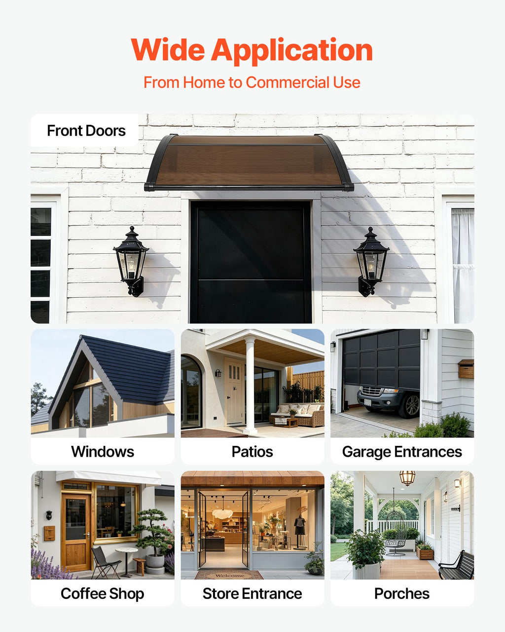 38" x 40" Door Window Awning G639337