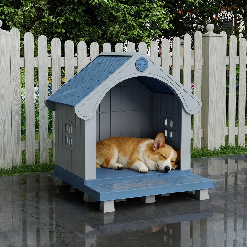 Weatherproof Elevated Outdoor Cat House E260972