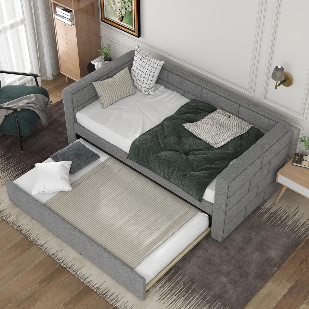 Twin Upholstered Daybed with Trundle G5075
