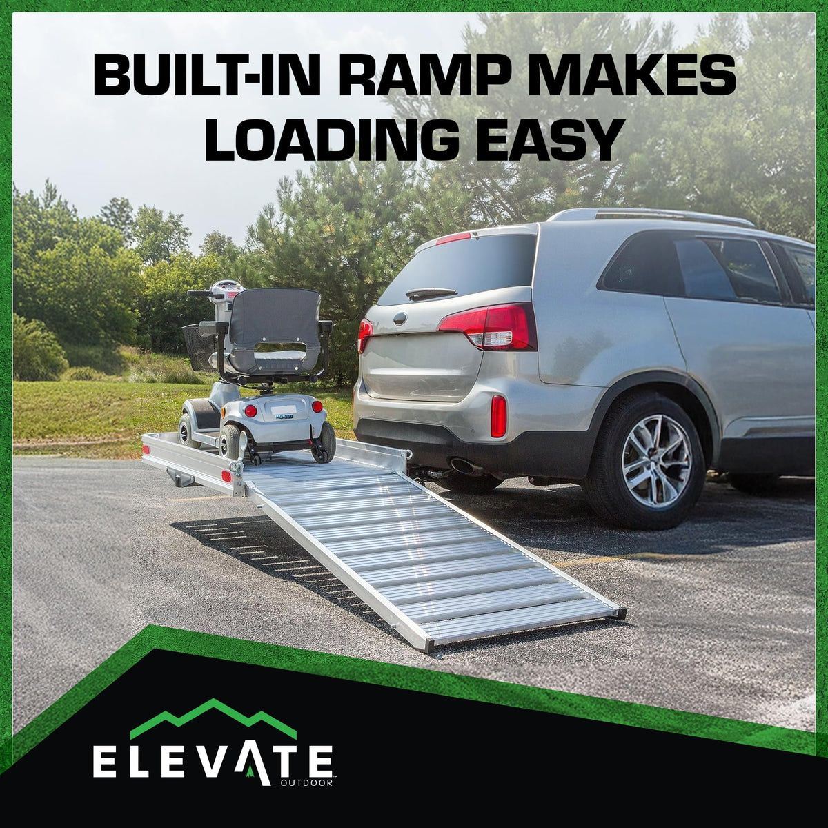 Hitch Cargo Carrier with Ramp D1286