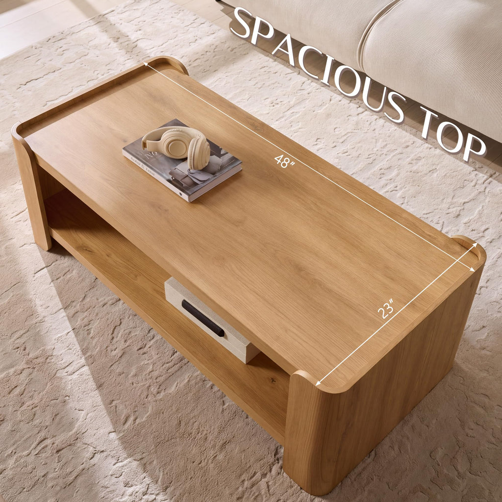 48" 2-Tier Storage Coffee Table C14840