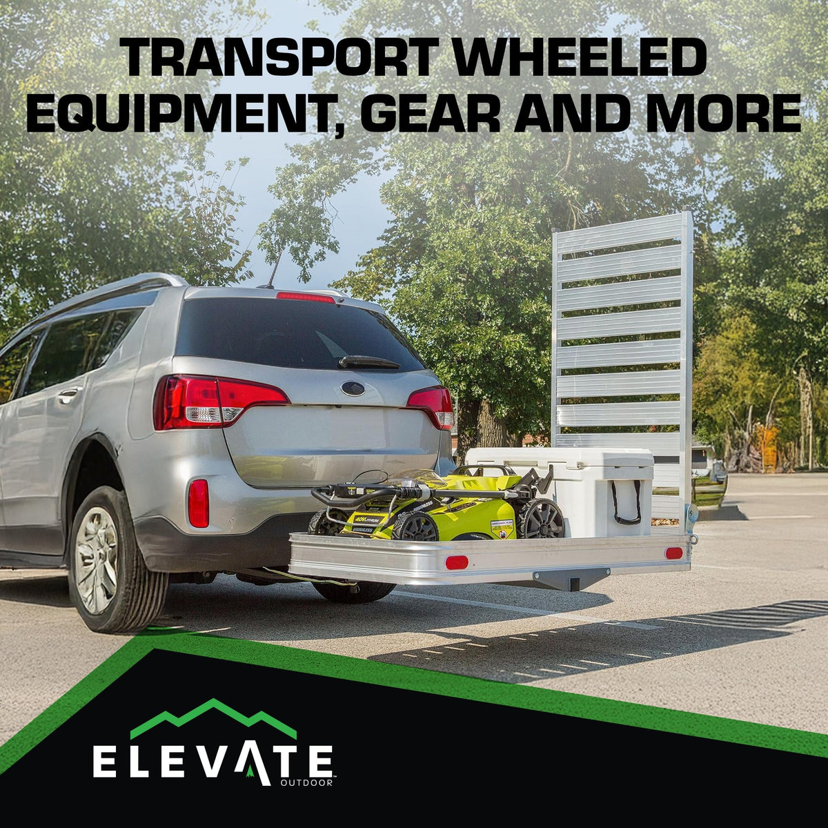 Hitch Cargo Carrier with Ramp D1286