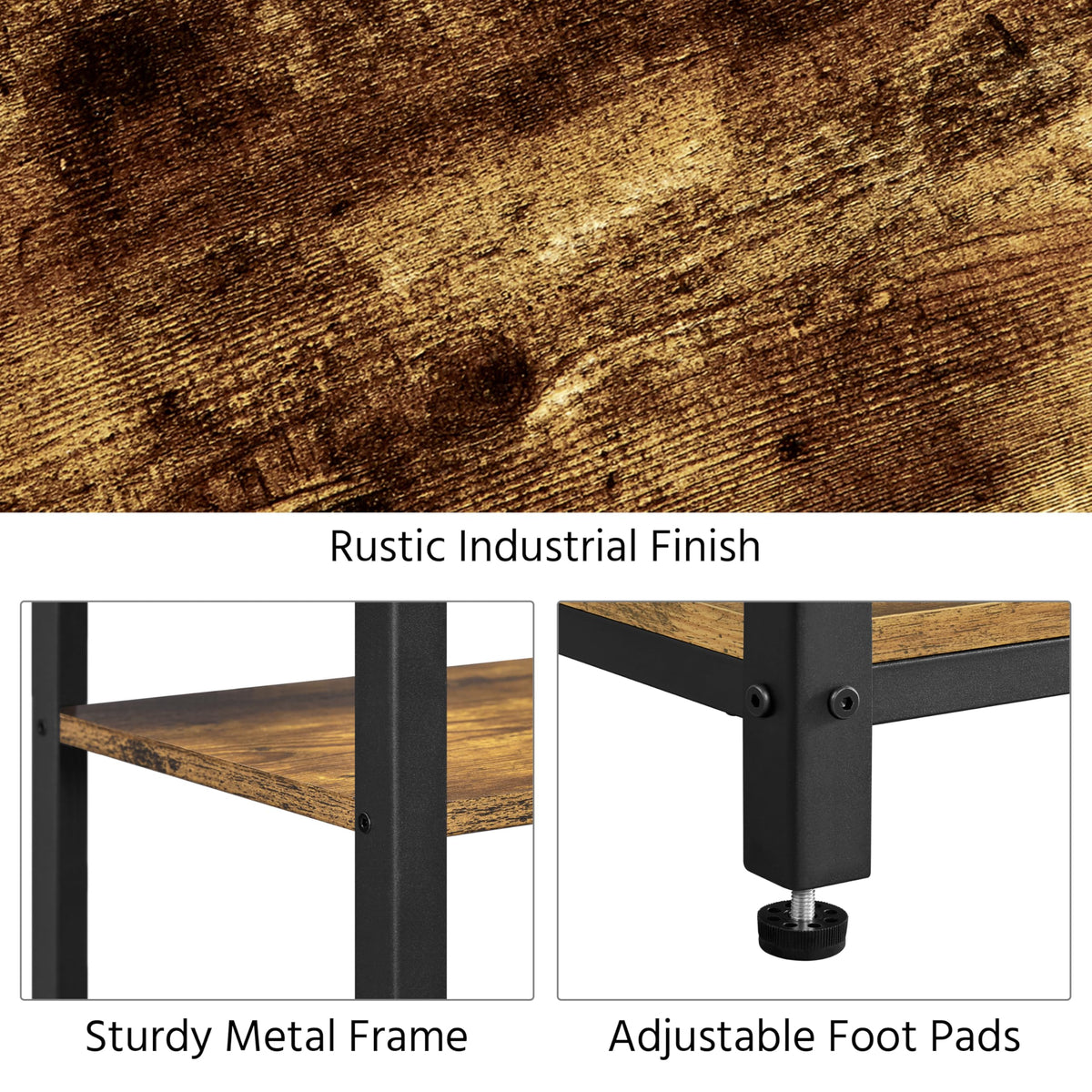 30 Inch 3-Tier Narrow Side Table S842491