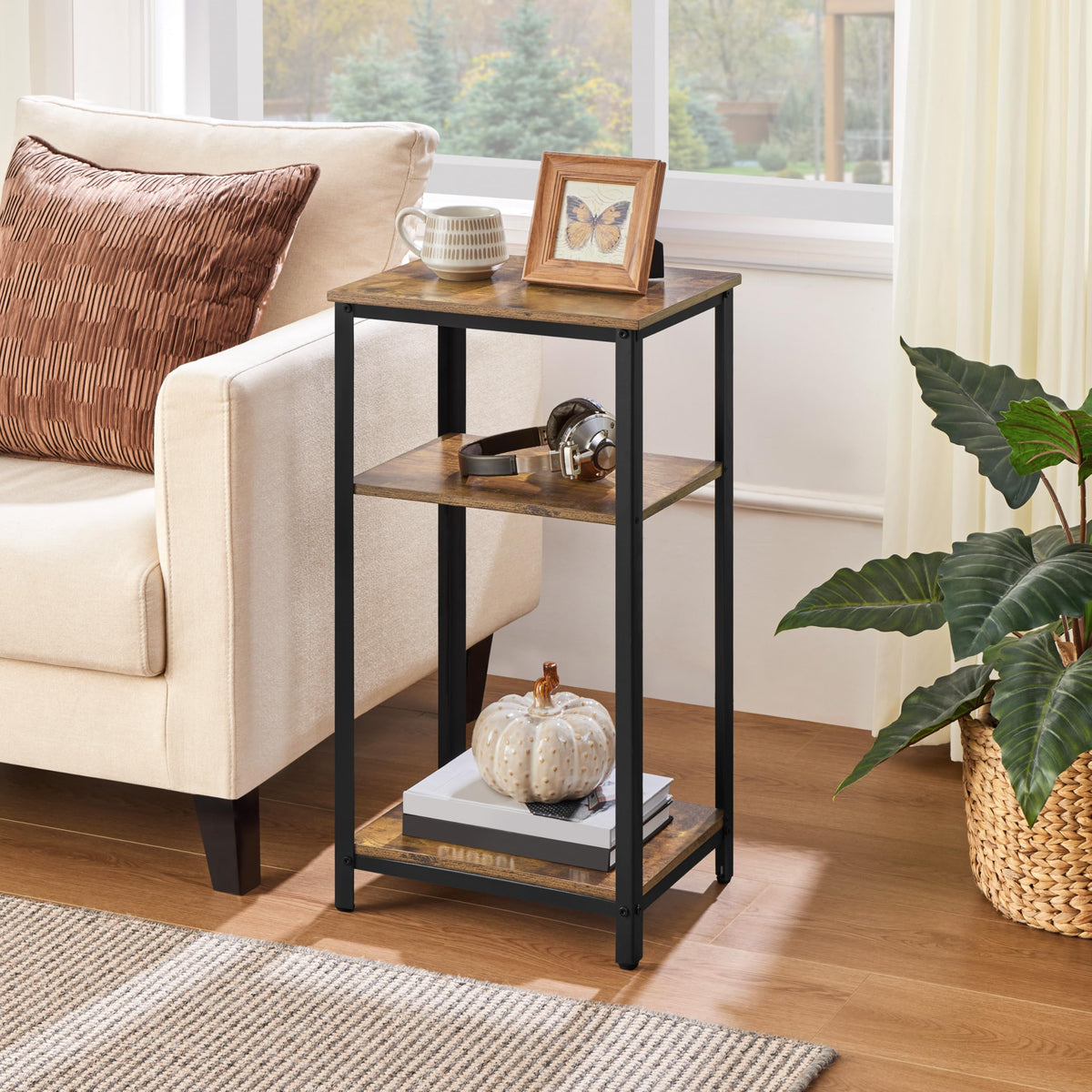 30 Inch 3-Tier Narrow Side Table S842491